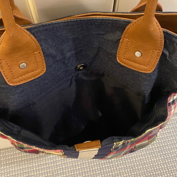 Vintage G.H.Bass Heritage Collection Madras Plaid handbag - Picture 9 of 14